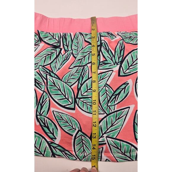 Crown & Ivy  XL pull on terry cloth skort pink green floral active mini modest - Picture 9 of 9